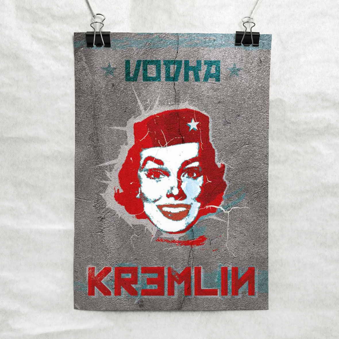 Affiche vodka le Kremlin Paris
